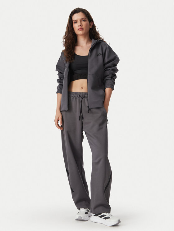 adidas adidas Sporta bikses Z.N.E. Open Hem KF6377 Pelēks Loose Fit
