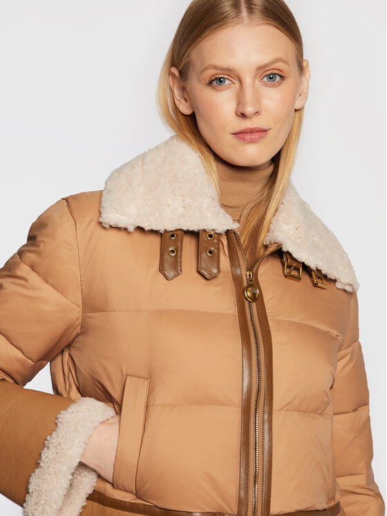 PINKO PINKO Prijelazna jakna Iside 1G18KJ Y4V5 Smeđa Regular Fit