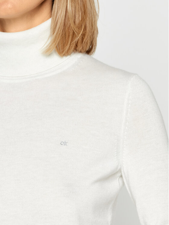 Calvin Klein Calvin Klein Garbó Ls Roll Neck K20K202244 Bézs Regular Fit