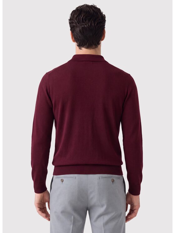 Pako Lorente Pako Lorente Sweter P26WP-2X-002 Bordowy Regular Fit