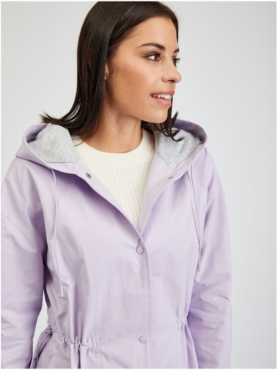 Orsay Orsay Płaszcz 847017432000__38 Fioletowy Regular Fit