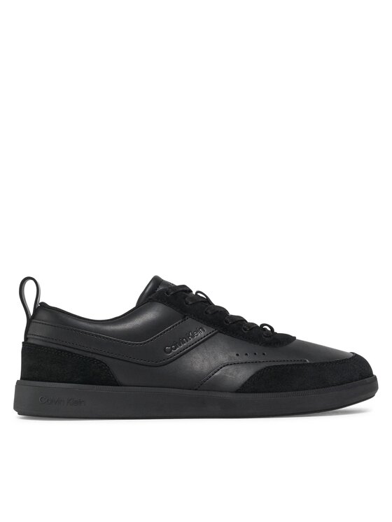 Sneakers Low Top Lace Up Lth Mix HM0HM00851 Nero