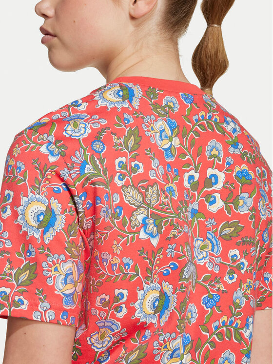 adidas adidas Tričko Liberty London JV7817 Červená Loose Fit