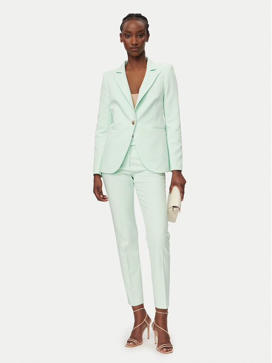 Rinascimento Rinascimento Hlače iz tkanine CFC0128638003 Zelena Slim Fit