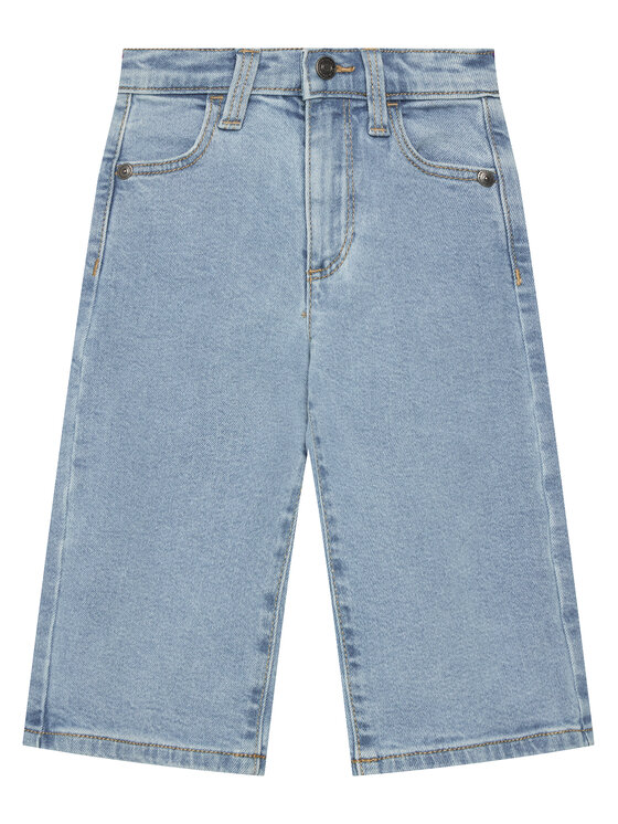 United Colors Of Benetton Jeansy 45ONGE02K Niebieski Wide Leg
