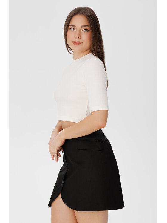 LAURELLA LAURELLA Sukně 7TU005 Černá Regular Fit