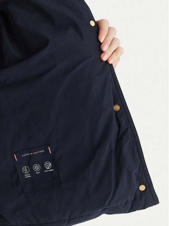 Tommy Hilfiger Tommy Hilfiger Kurtka puchowa WW0WW47294 Granatowy Relaxed Fit