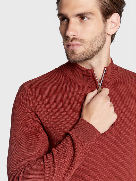 Maglione 420110 1355 Rosso Regular Fit