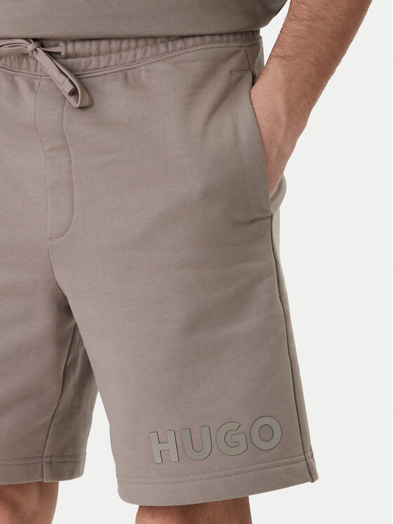HUGO HUGO Szorty sportowe Dinkoe 50535260 Beżowy Relaxed Fit