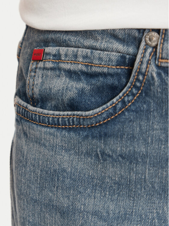HUGO HUGO Джинси 50537705 Голубий Tapered Fit
