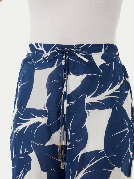 Gaudi Gaudi Pantaloni din material 511FD25012 Bleumarin Relaxed Fit
