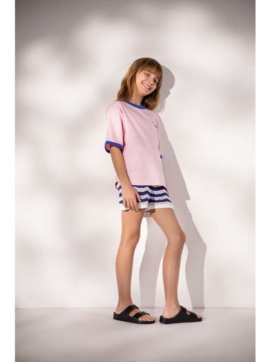 Coccodrillo Coccodrillo Bavlnené šortky WC6121001WGJ-014 Modrá Regular Fit