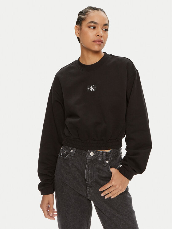 Calvin Klein Jeans Calvin Klein Jeans Pulóver J20J223535 Fekete Regular Fit