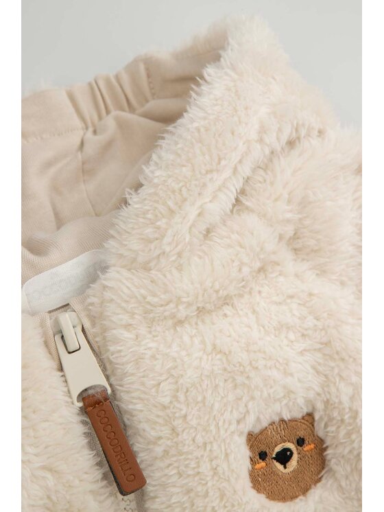 Coccodrillo Coccodrillo Mikina ZC5132601FBN-003 Écru Regular Fit
