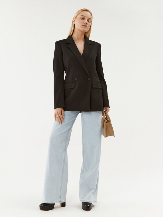 HUGO Hugo Suknjič Amaga 50494607 Črna Relaxed Fit
