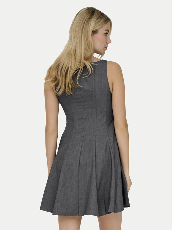 ONLY ONLY Ежедневна рокля Lunita 15370914 Тъмносив Regular Fit