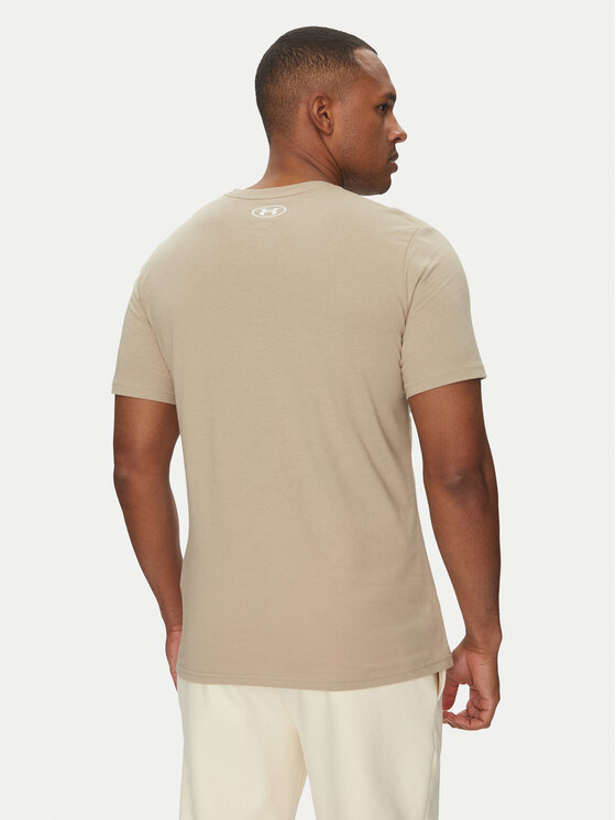 Under Armour Under Armour Футболка Left Chest Logo SS 1326799 Бежевий Loose Fit