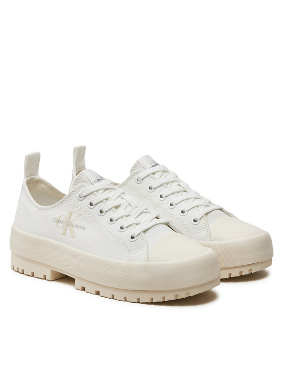 Calvin Klein Jeans Calvin Klein Jeans Trampki Lugged Hybrid Laceup Ml Mtr YW0YW01505 Biały