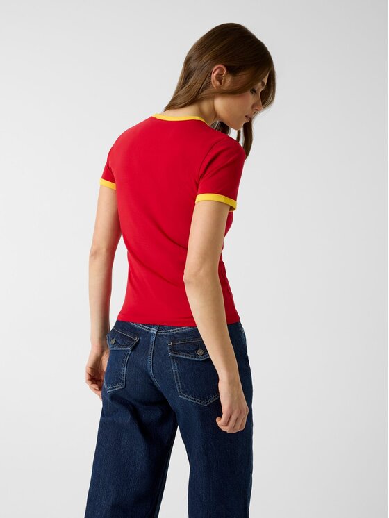 Guess Jeans Guess Jeans T-shirt 183096 Crvena Classic Fit