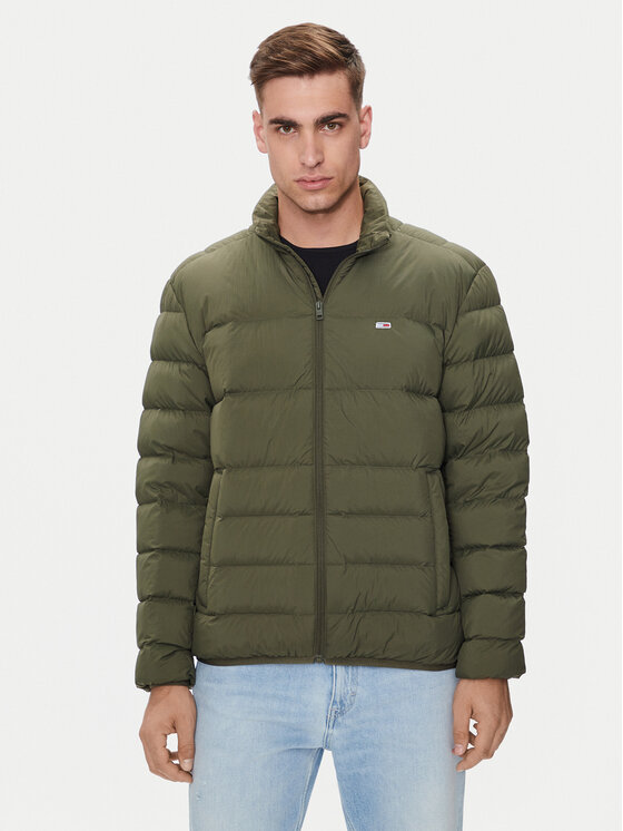 Tommy Jeans Geacă din puf DM0DM18909 Verde Regular Fit
