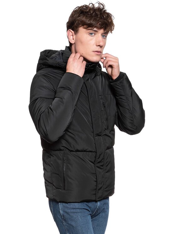 Wrangler Wrangler Giubbotto invernale PROTECTOR JACKET Nero Regular Fit