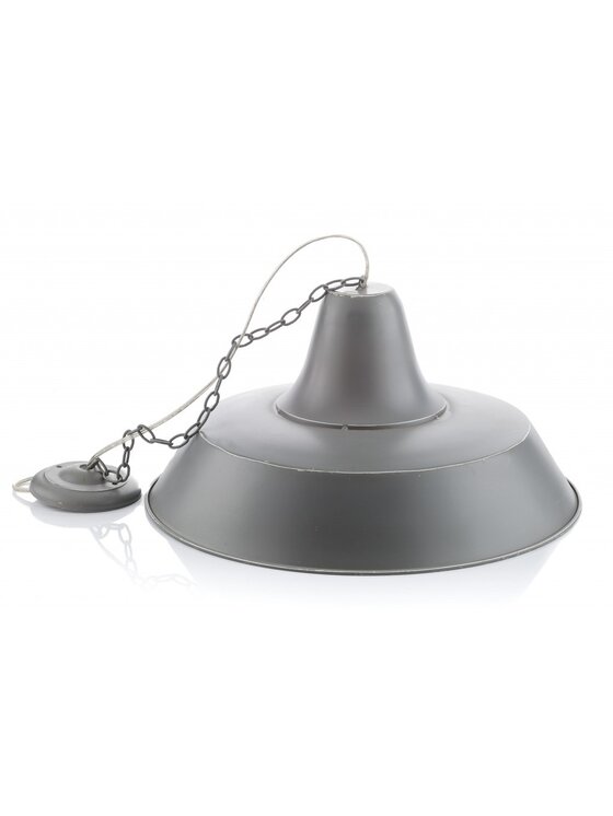 MIAhome MIAhome Lampa Logan popielata matowa Czarny