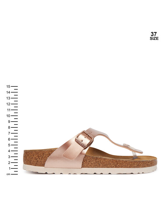 Birkenstock Birkenstock Šlepetės per pirštą Gizeh 1012526S Rožinis auksas