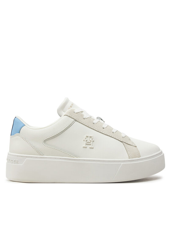 Tommy Hilfiger Sneakers Th Platform Court Sneaker Nbk FW0FW08210 Écru