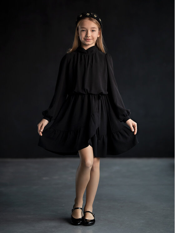 SLY SLY Sukienka 2W-07C Czarny Comfortable Fit