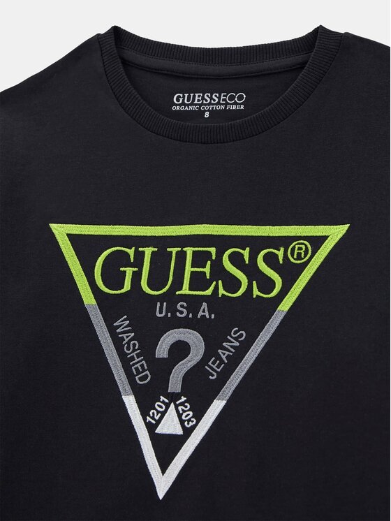 Guess Kids Guess Kids T-Shirt 176345 Czarny Classic Fit