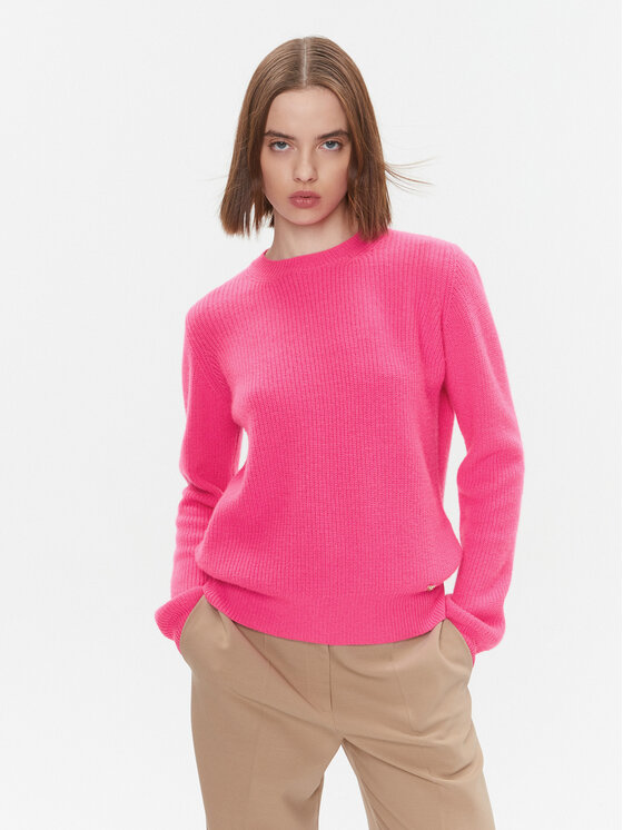 Pinko Pulover Squalo 102492 A1A7 Roz Regular Fit
