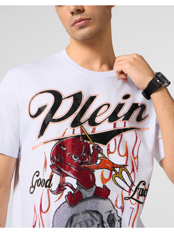 PHILIPP PLEIN PHILIPP PLEIN T-Shirt 28967 Biały Regular Fit