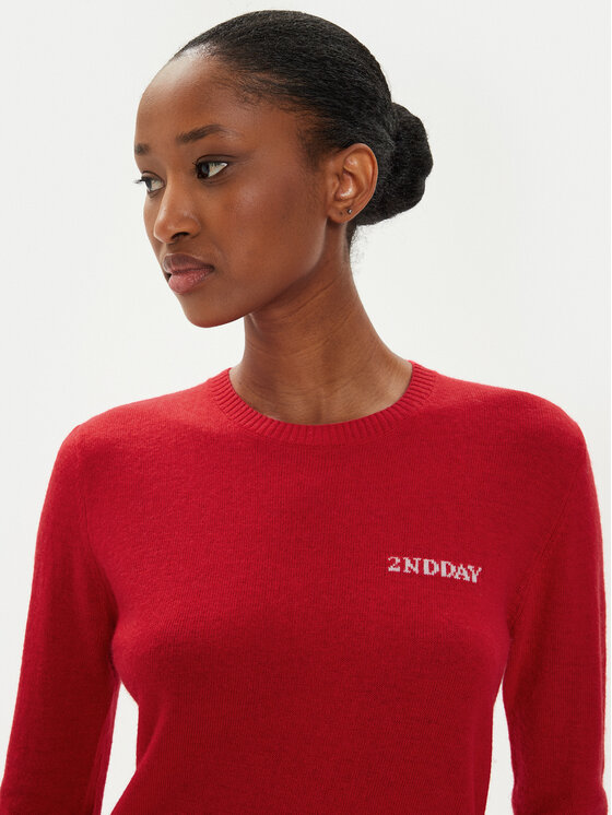 2NDDAY 2NDDAY Sweter Lance TT 2244340408 Czerwony Regular Fit