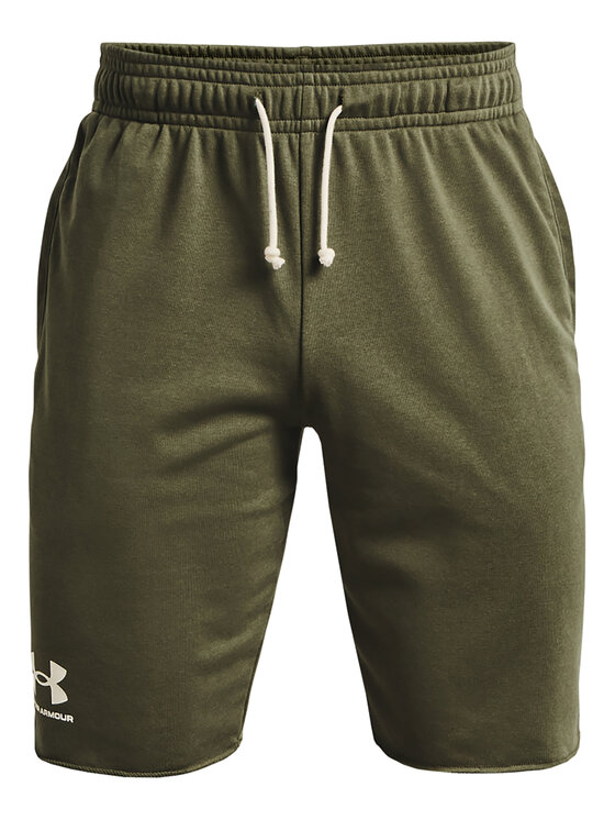 Under Armour Under Armour Sportske kratke hlače UA RIVAL TERRY SHORT 1361631 Kaki Regular Fit