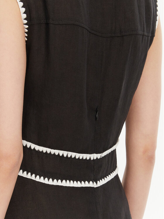 ICONA ICONA Poletna obleka RP5LE007 Črna Regular Fit