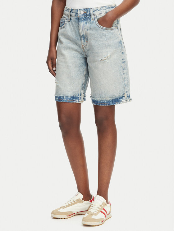 Tommy Jeans Tommy Jeans Bermudy Mia DW0DW22686 Modrá Relaxed Fit