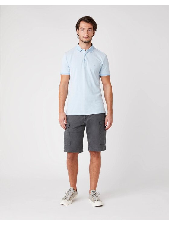 Wrangler Wrangler T-shirt SS REFINED POLO Blu Regular Fit