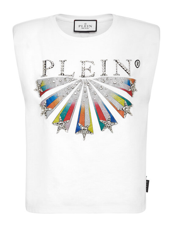PHILIPP PLEIN PHILIPP PLEIN T-Shirt 2569 Bílá Regular Fit