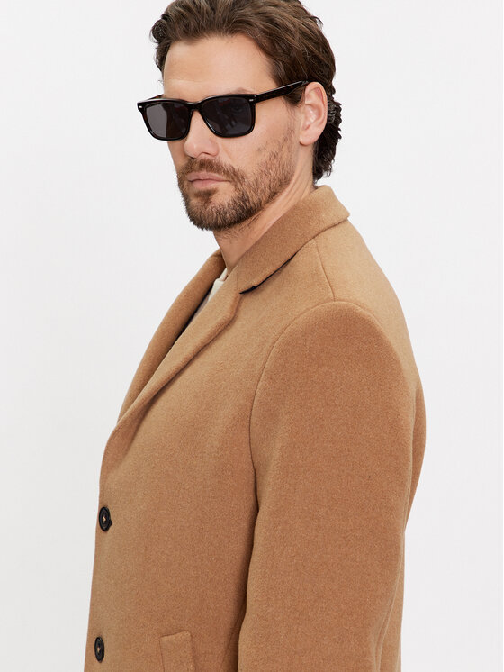 Tommy Hilfiger Tommy Hilfiger Cappotto di lana MW0MW32963 Marrone Regular Fit
