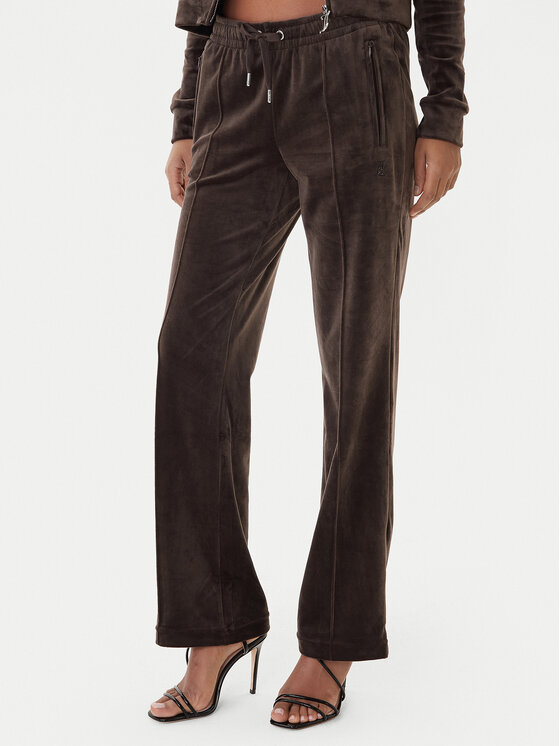 Juicy Couture Pantaloni trening Tina JCWBJ225307 Maro Regular Fit