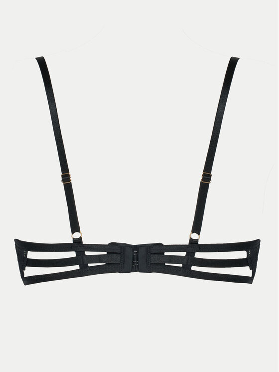 Hunkemöller Hunkemöller Biustonosz z fiszbiną Cierra 300352 Czarny