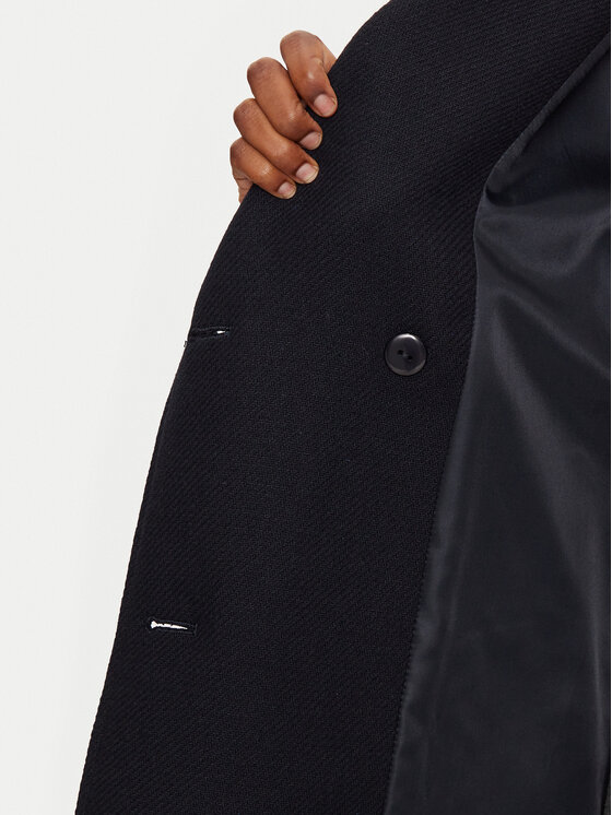 Morgan Morgan Wollmantel 242-GDINE Dunkelblau Regular Fit
