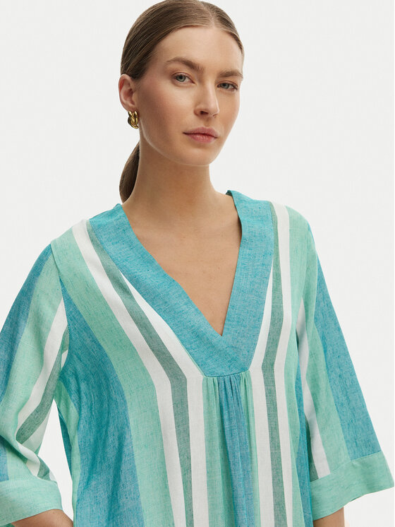 Iconique Iconique Strandkleid Kim IC26-053 Grün Relaxed Fit