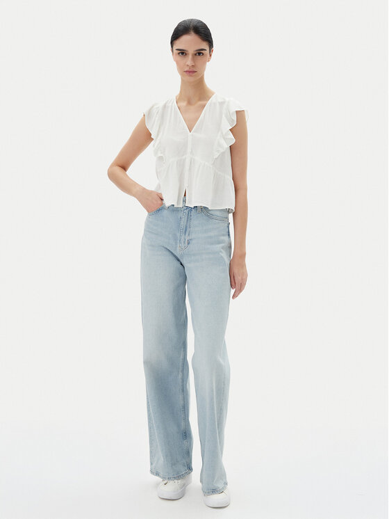 ONLY ONLY Särkpluus Rian 15349090 Valge Regular Fit
