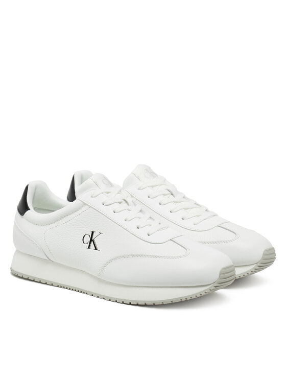 Calvin Klein Jeans Calvin Klein Jeans Sneakersy Runner Laceup Tc YM0YM01187 Bílá