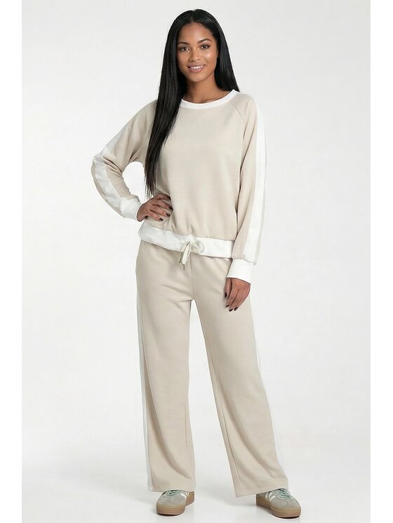 FIGL FIGL Φόρμα M1314 Μπεζ Straight Fit