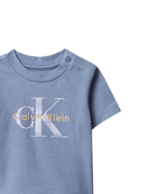 Calvin Klein Jeans Calvin Klein Jeans T-Shirt LVCKSJA48B Modrá Regular Fit