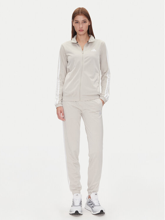 adidas adidas Bluză Tricot 3-Stripes JD4521 Bej Regular Fit