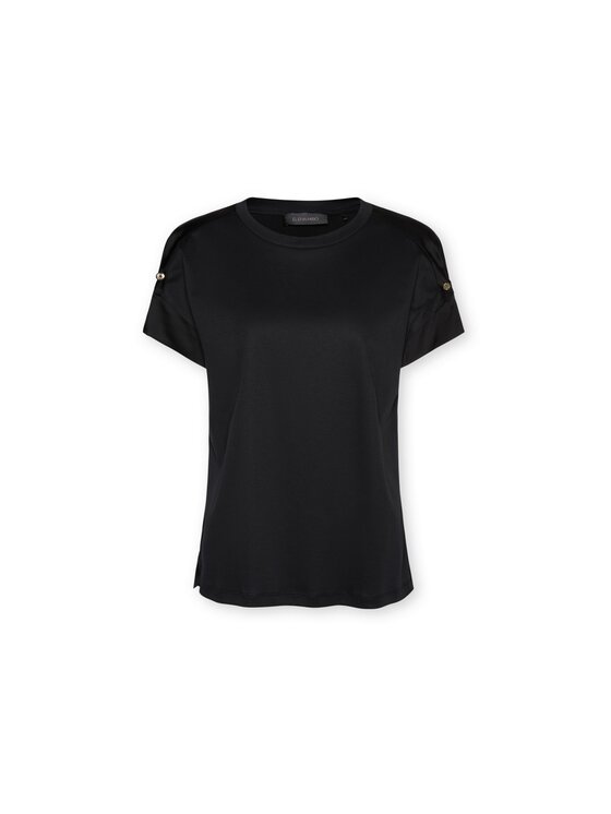 Elena Mirò Elena Mirò T-Shirt G066Z100589N033 Czarny Regular Fit