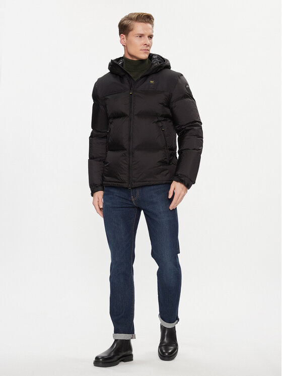 Blauer Blauer Kurtka zimowa 23WBLUC03010 Czarny Regular Fit